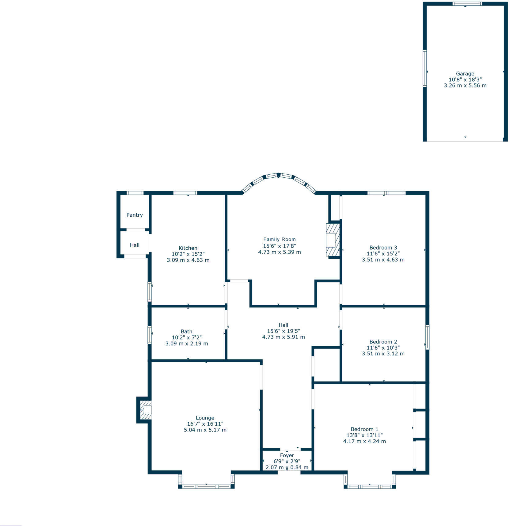 Forres Avenue, Giffnock floorplan