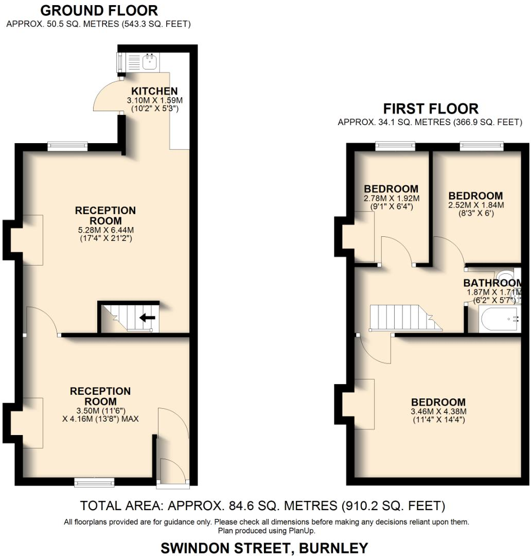Swindon Street, Burnley floorplan