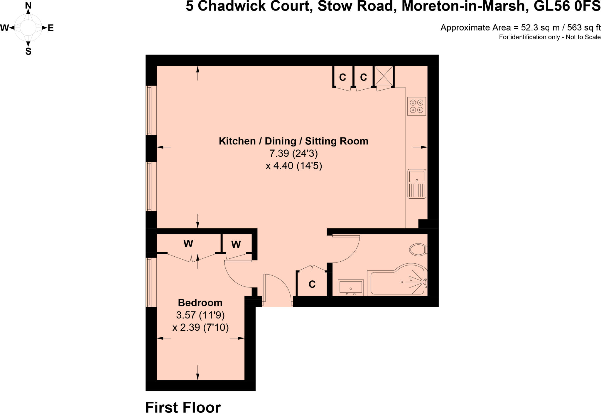 Stow Road, Moreton-in-Marsh, Gloucestershire, GL56 floorplan