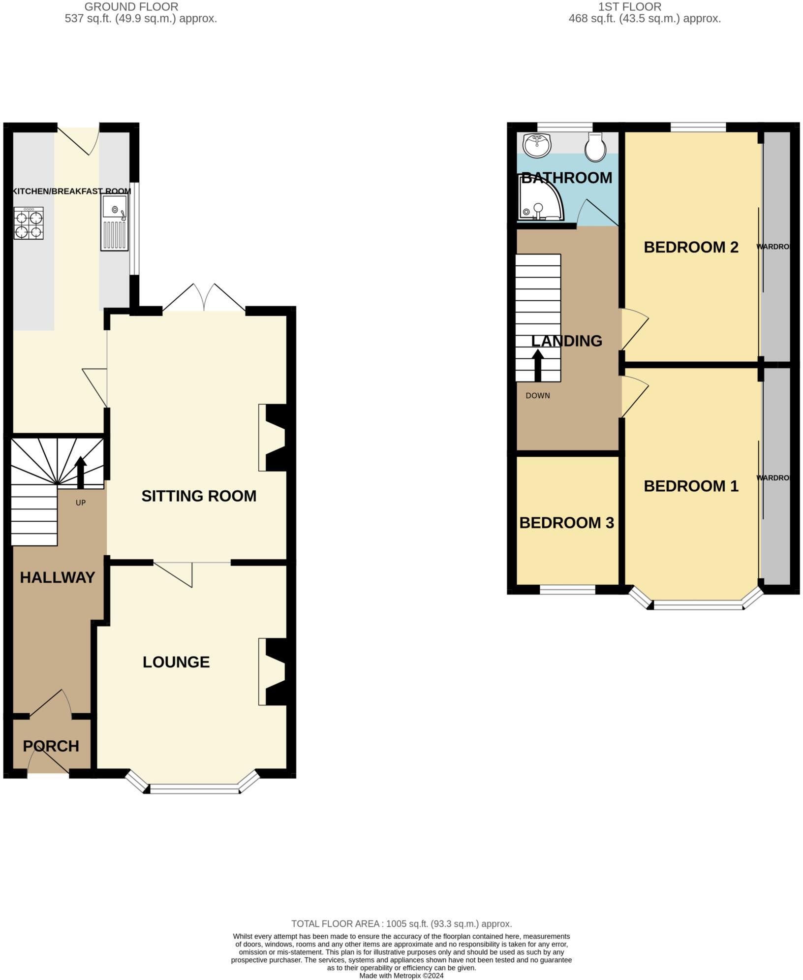 Trafalgar Drive, Bebington floorplan