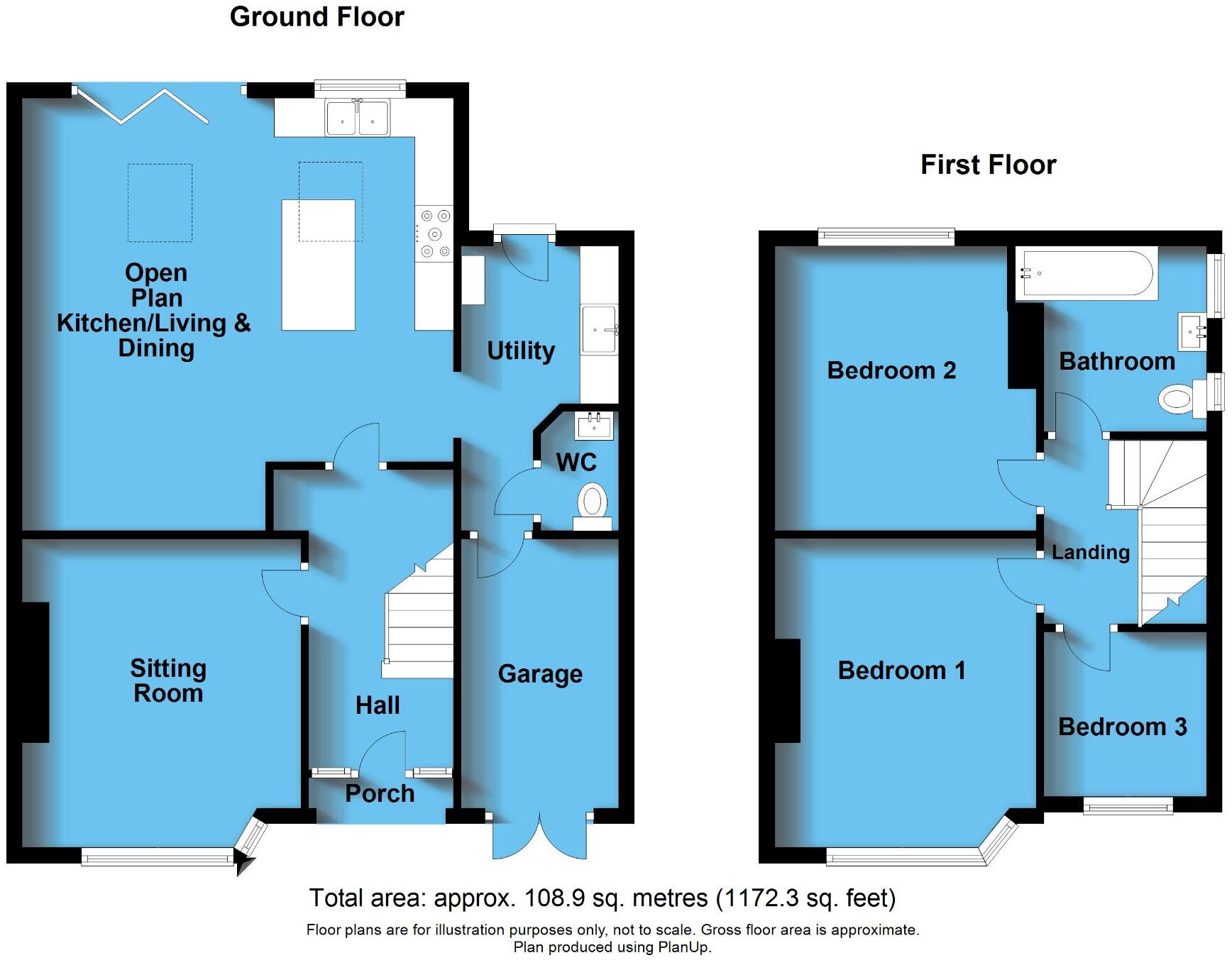 Oaklea Avenue, Hoole, Chester floorplan