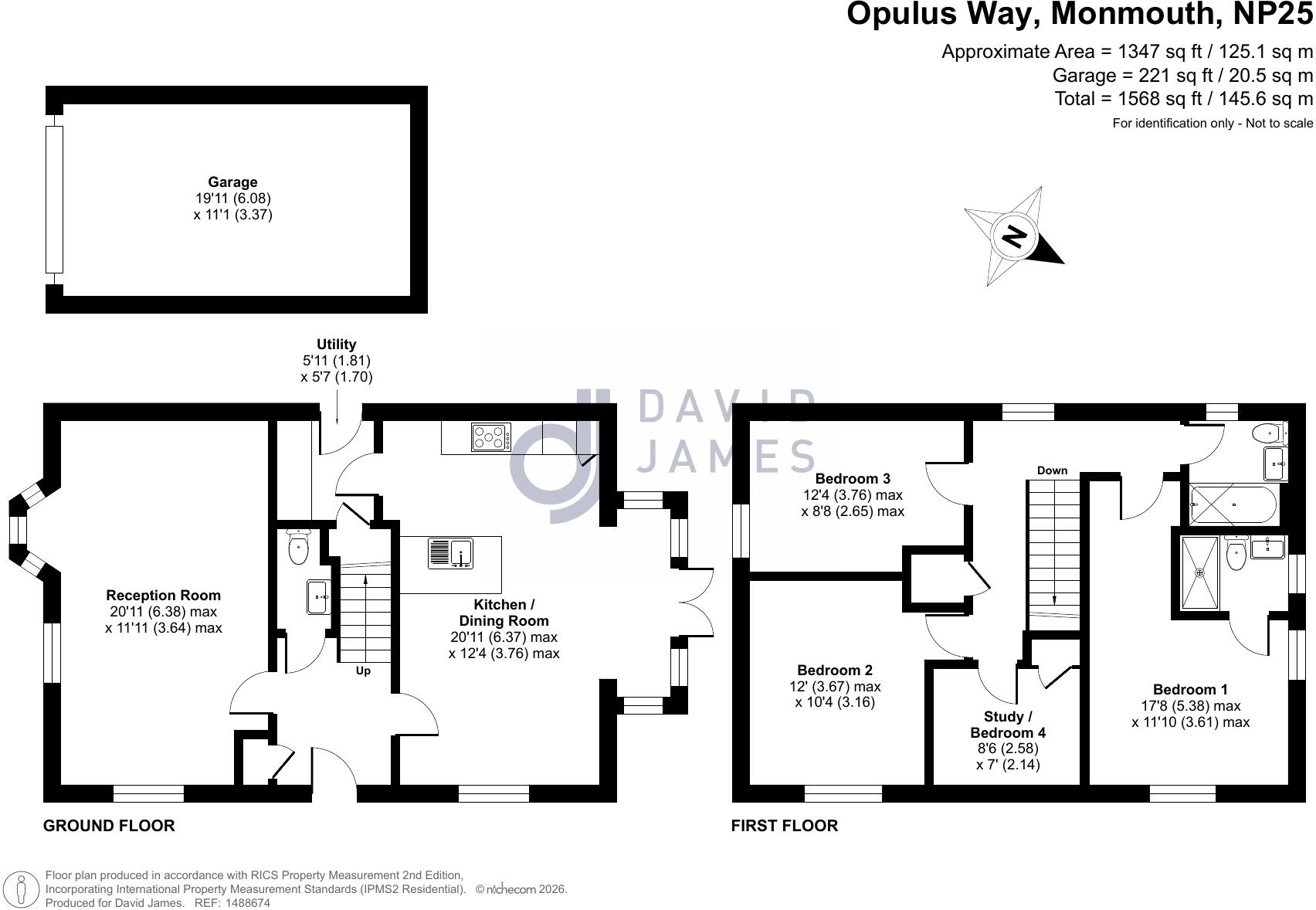 Opulus Way, Monmouth, Monmouthshire, NP25 floorplan