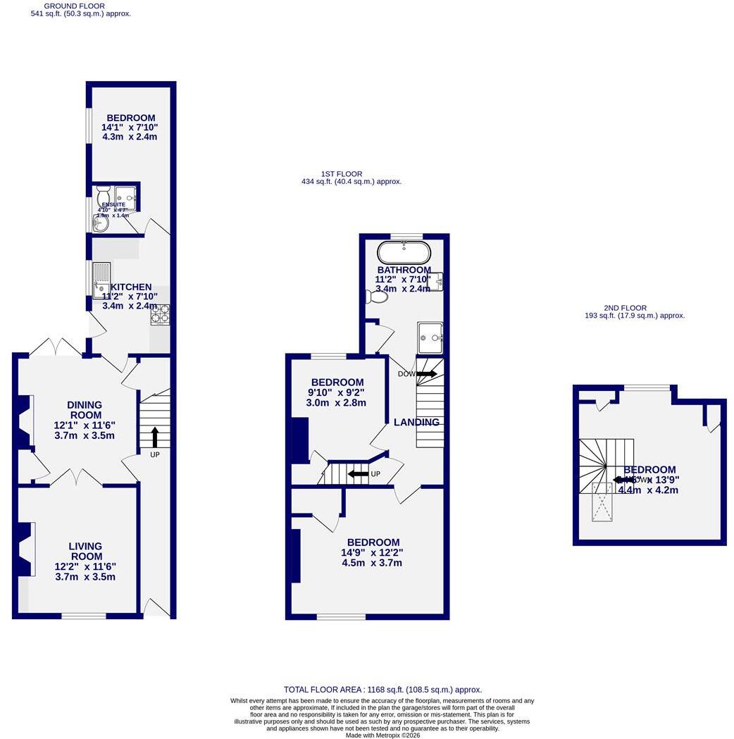 Compton Street, York, YO30 6LE floorplan