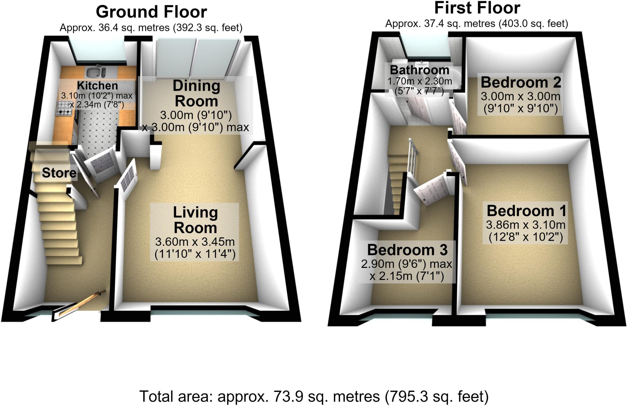 Buxton Crescent, Sale, Trafford floorplan
