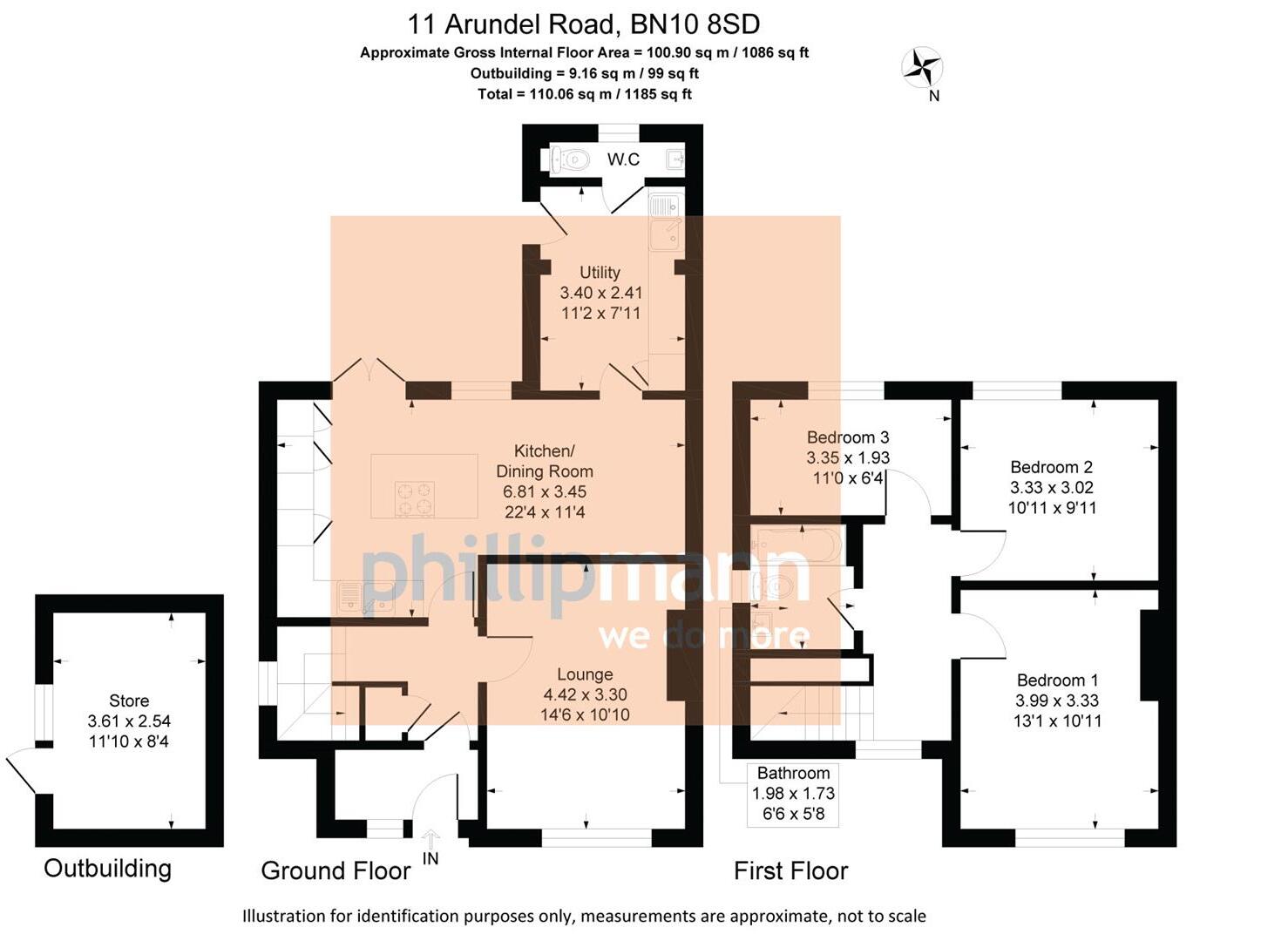 Arundel Road, Peacehaven floorplan