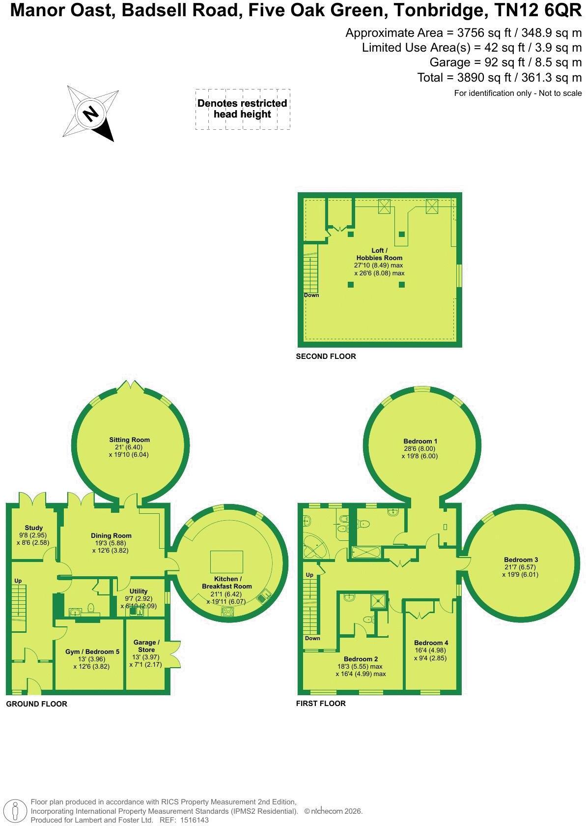 Badsell Road, Five Oak Green floorplan