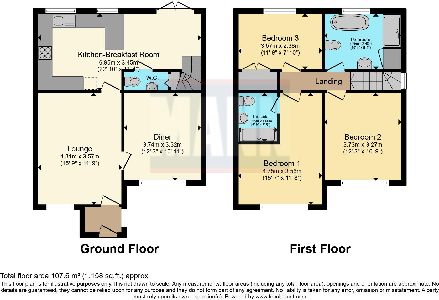 Alder Hill Drive, West Totton, Southampton, Hampshire, SO40 floorplan