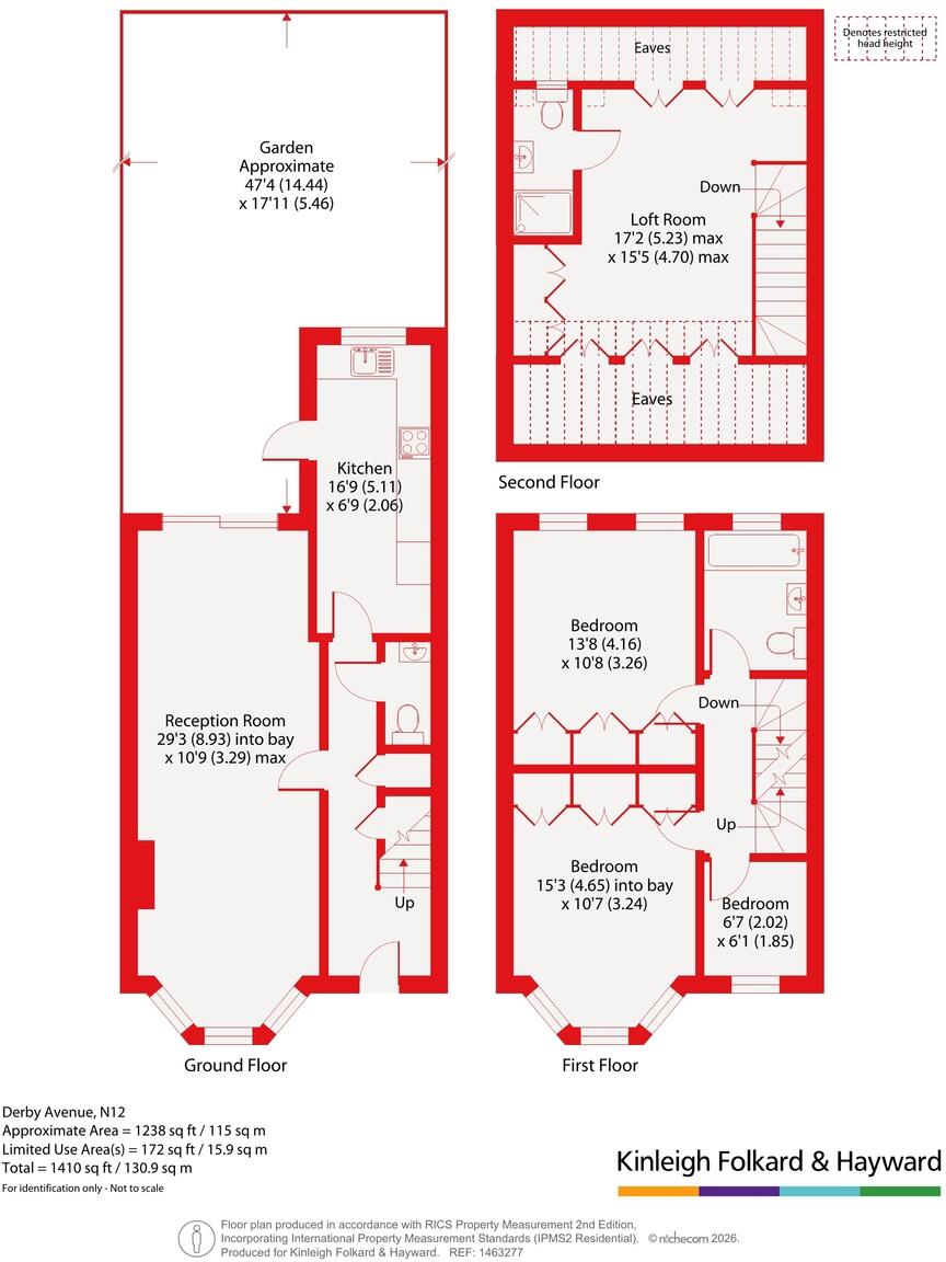 Derby Avenue, London, N12 floorplan