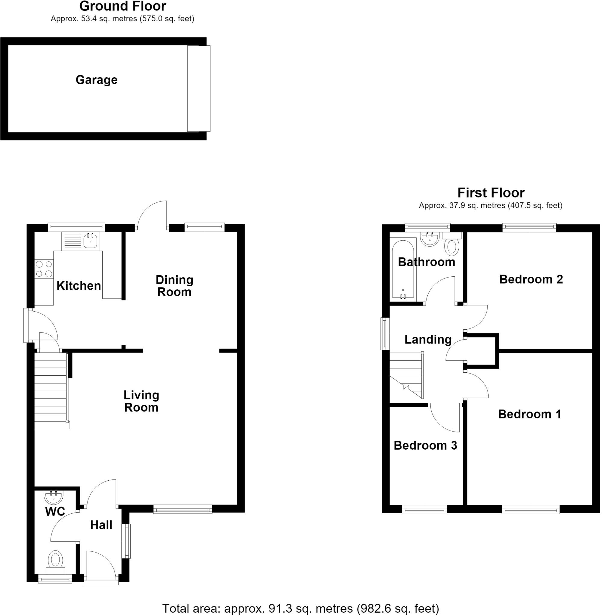 Longmeadows, Morton, Bourne, Lincolnshire, PE10 floorplan