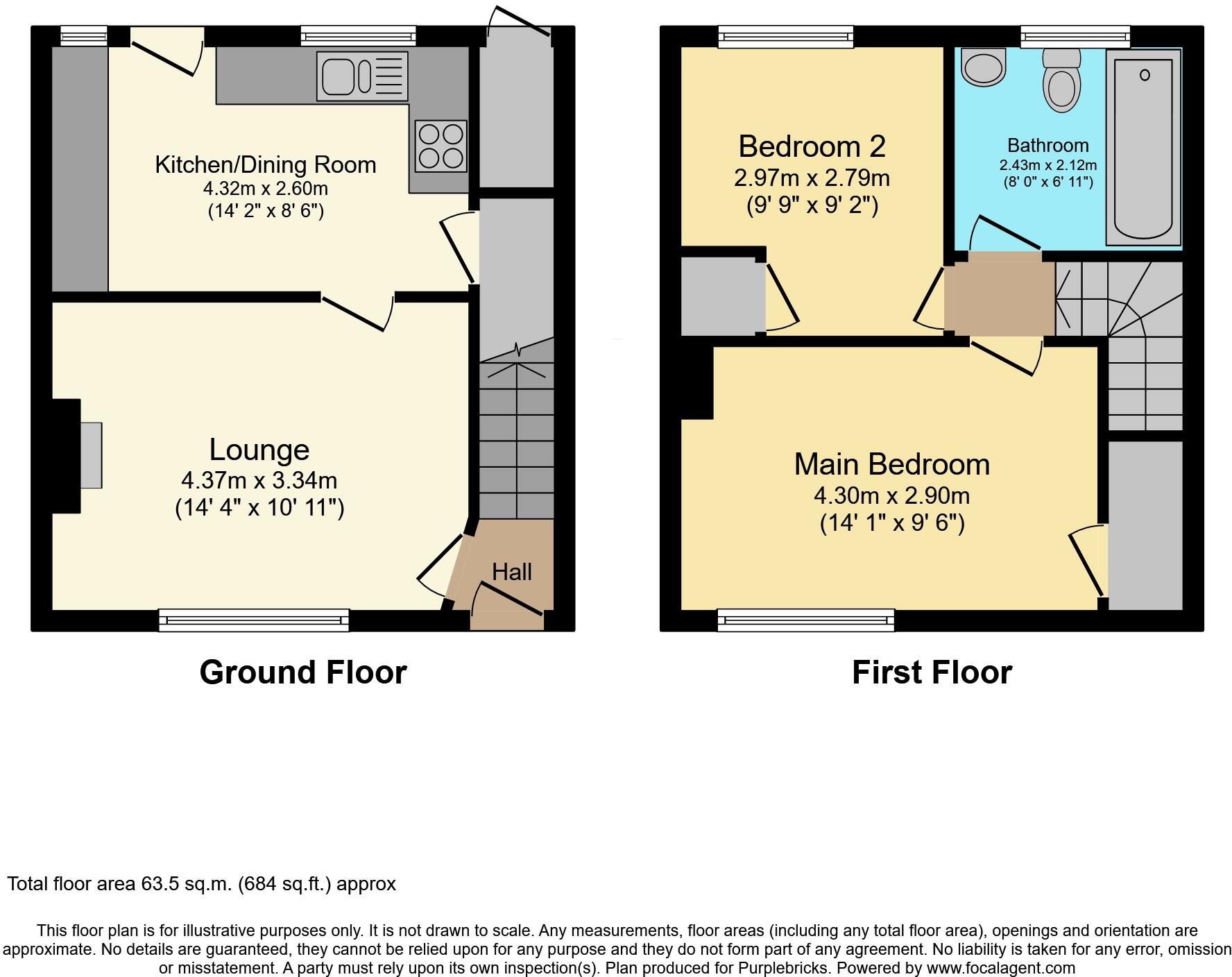 Exbourne Road, Nottingham, NG8 floorplan