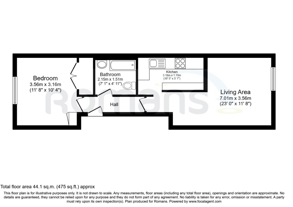 Alexandra Road, Farnborough floorplan