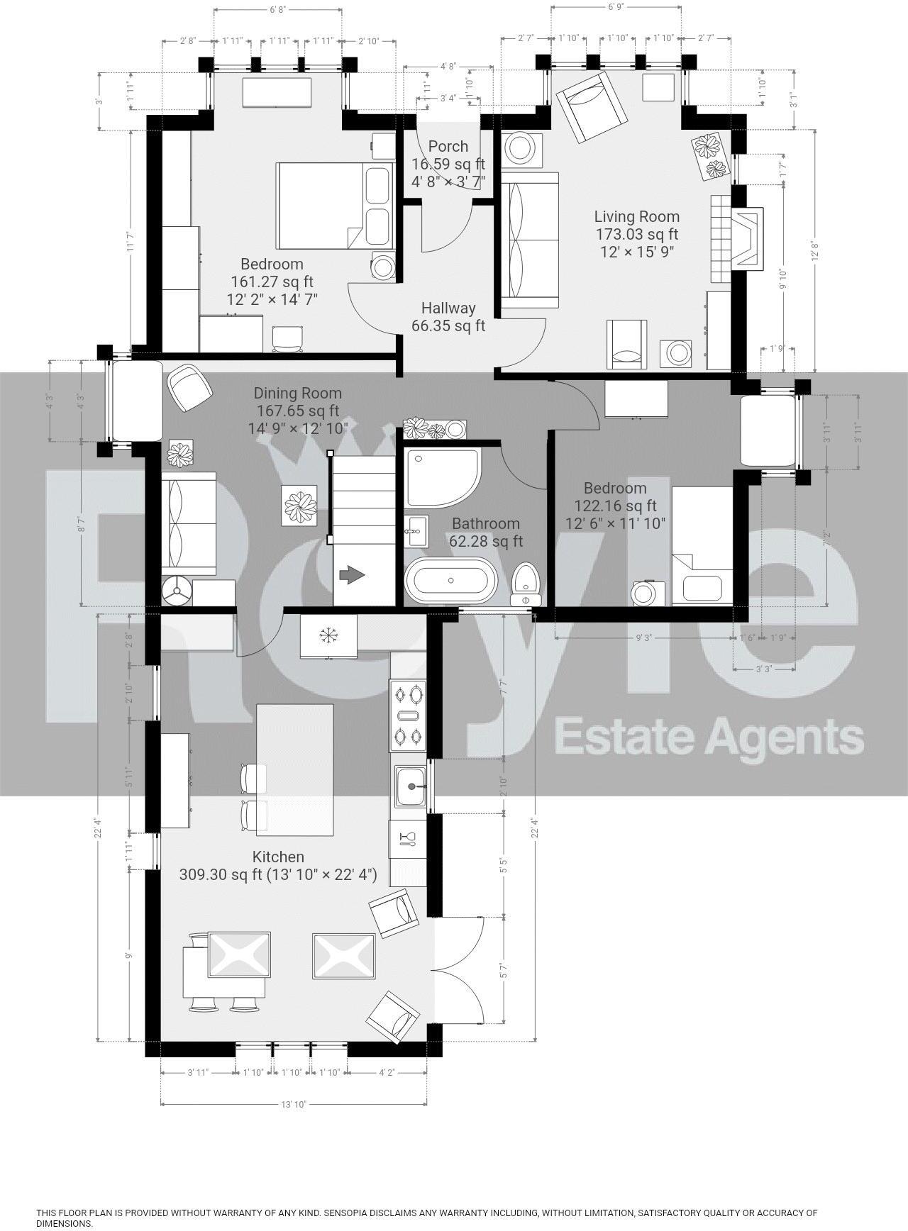 No. 6, Carleton Gate, Poulton-le-Fylde, Lancs FY6 7LU floorplan