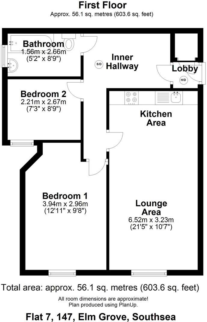Elm Grove Southsea Hants floorplan