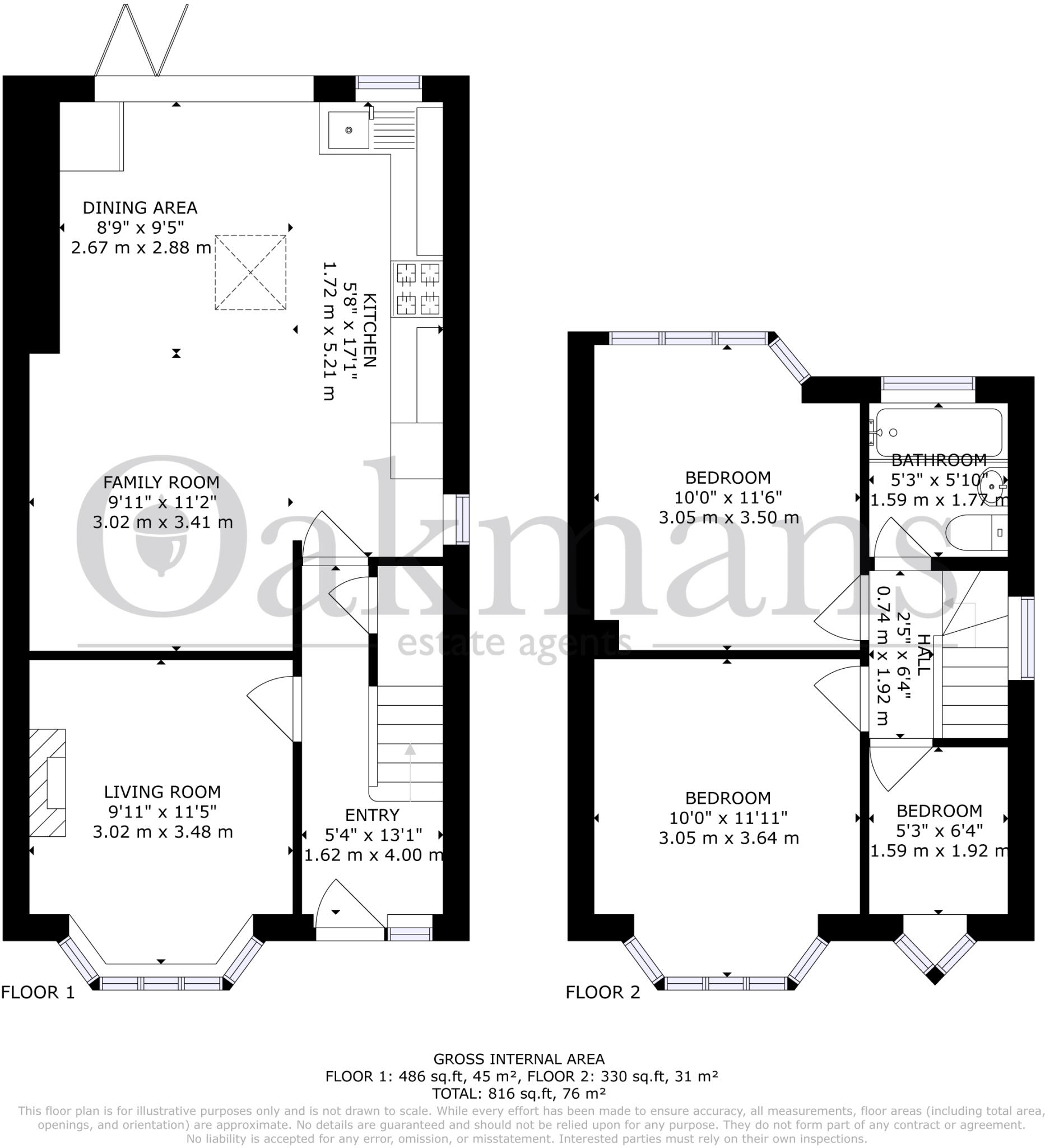 Charlbury Crescent, Birmingham, B26 floorplan