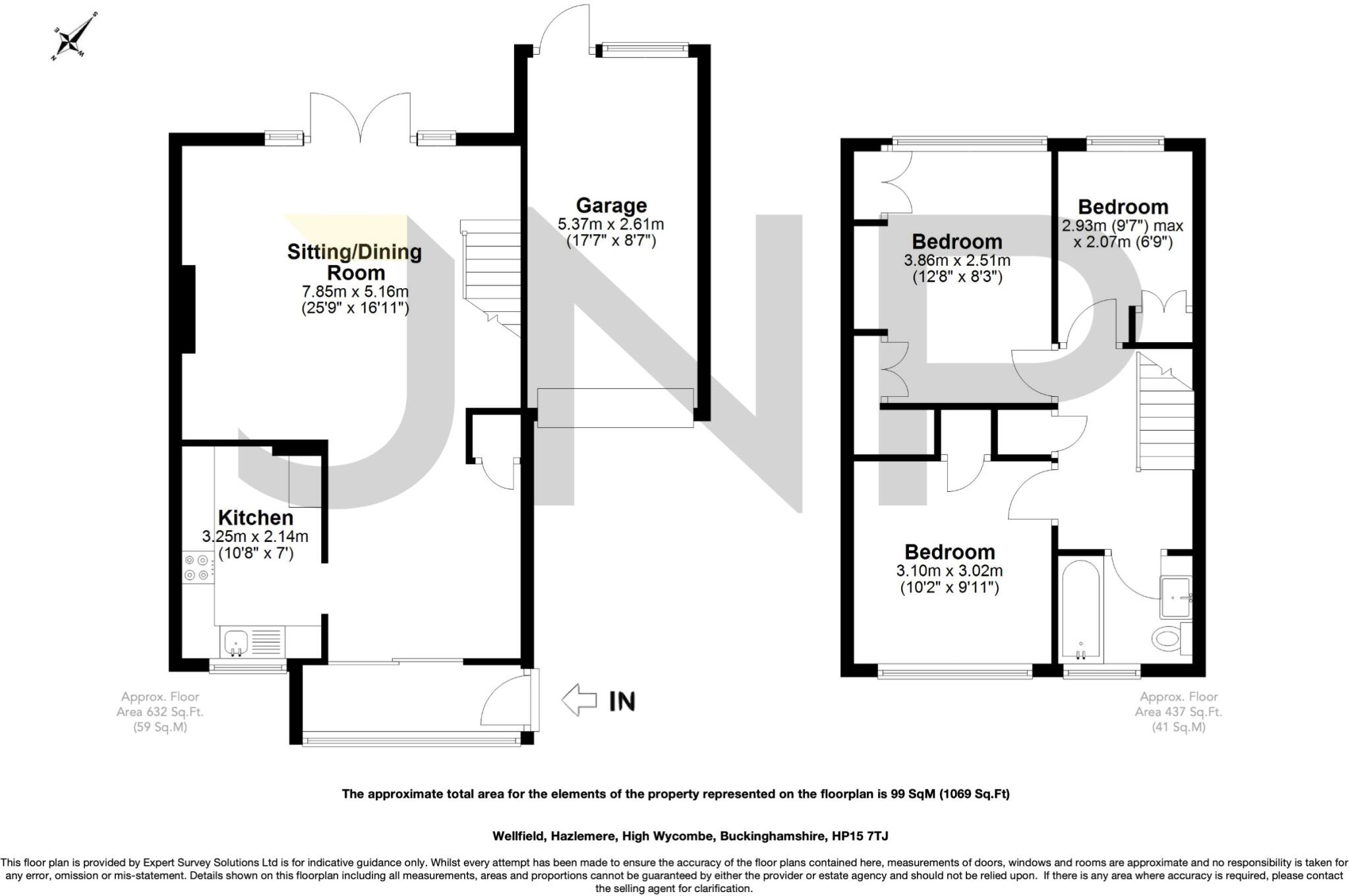 Wellfield, Hazlemere, High Wycombe, Buckinghamshire, HP15 floorplan
