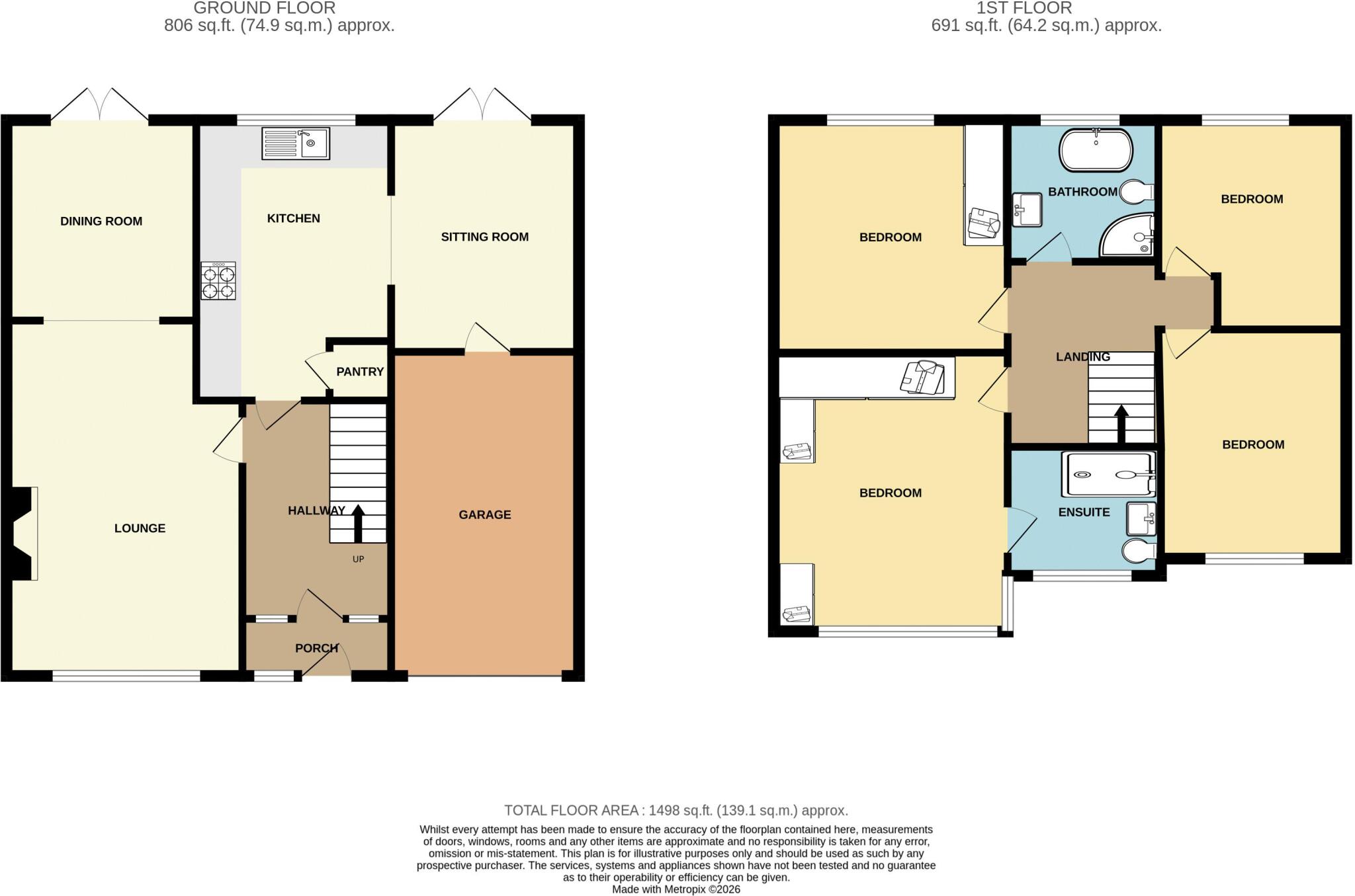 Cambridge Drive, Woodley floorplan