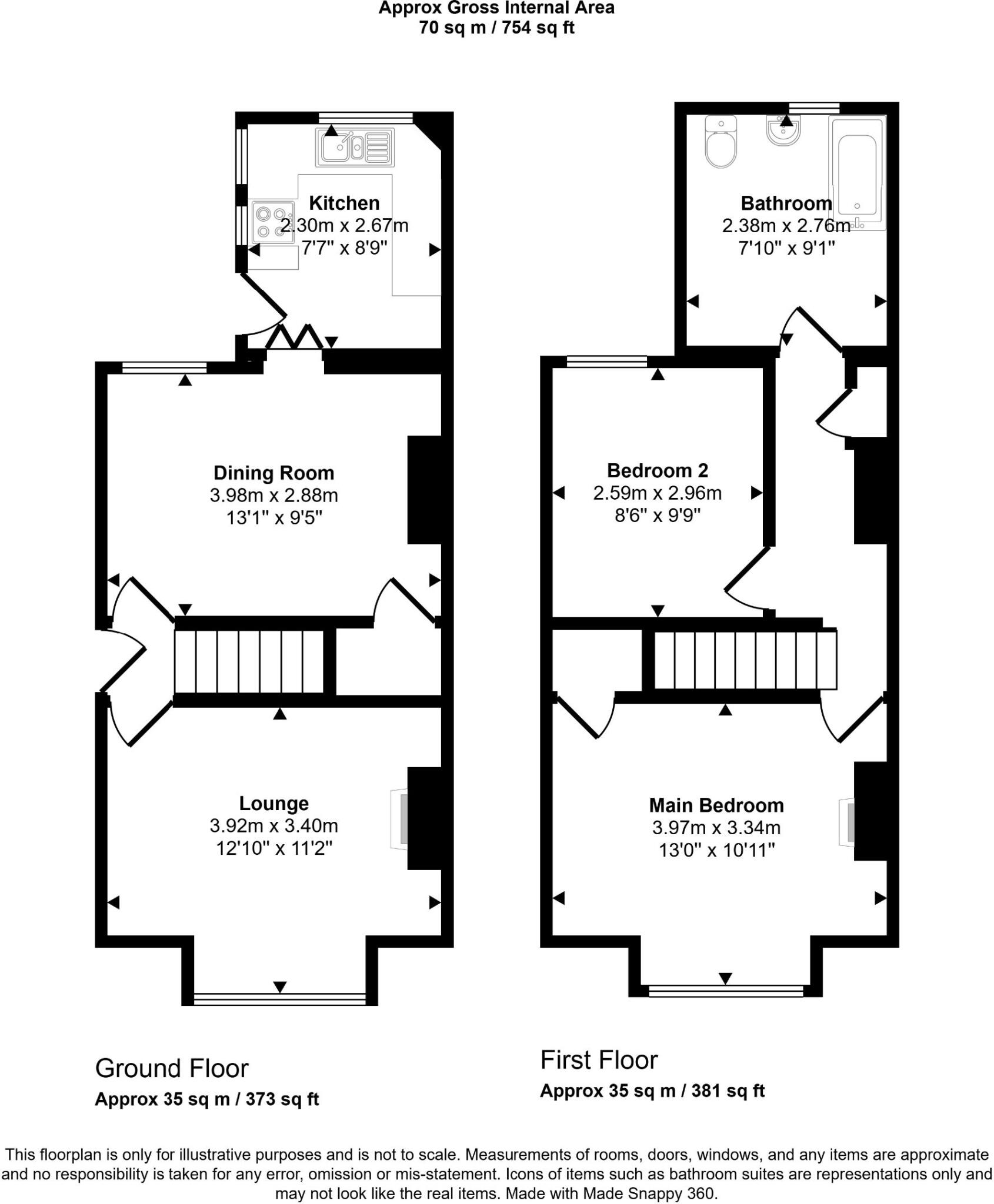 Herbert Road, Bromley floorplan