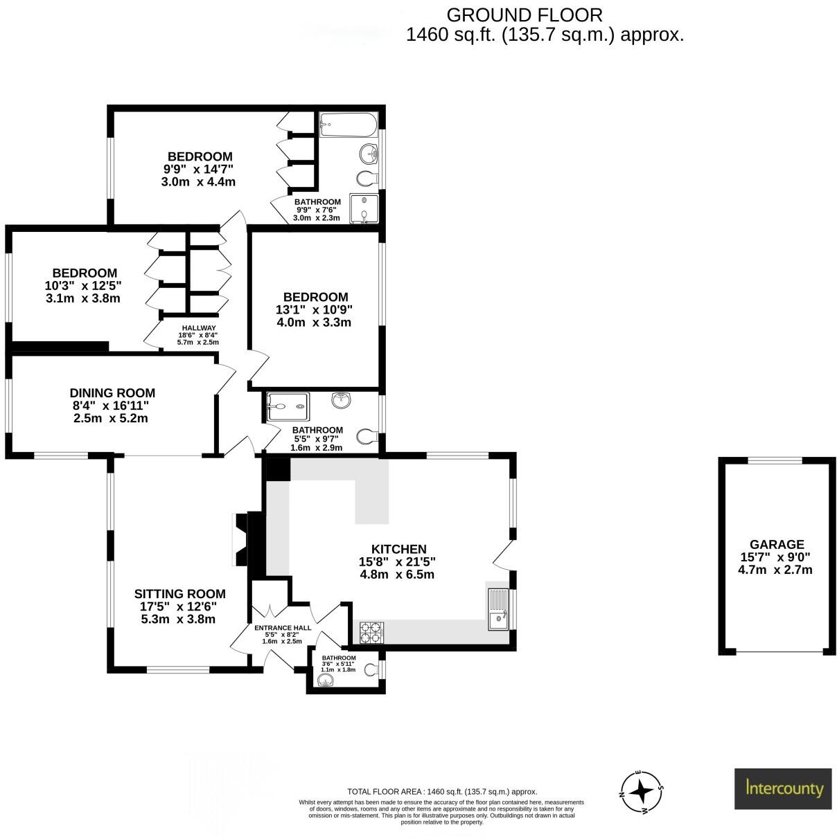 Gilders, Sawbridgeworth, Hertfordshire, CM21 floorplan