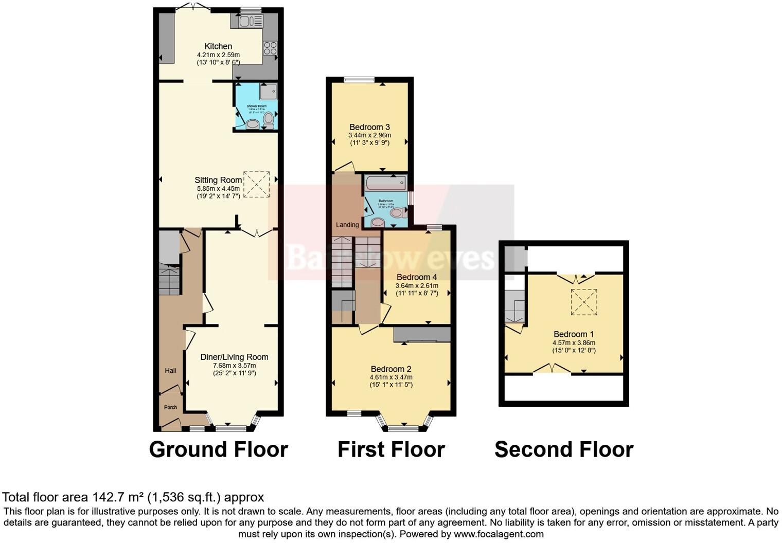 Neville Road, London, E7 floorplan