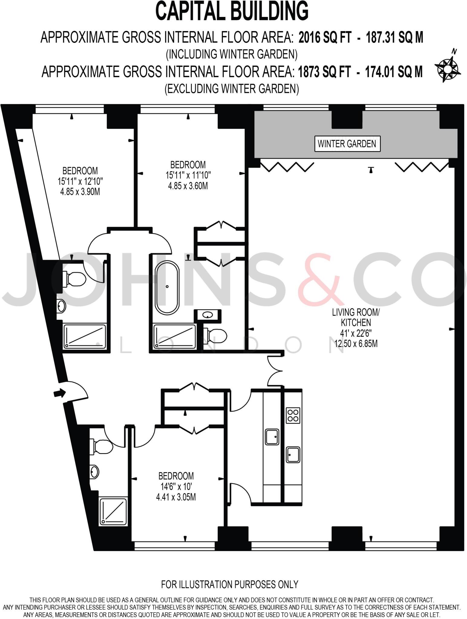 Capital Building, Embassy Gardens, London, SW11 floorplan