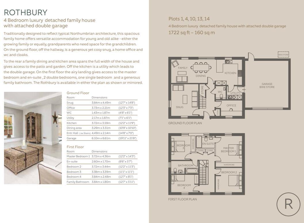 Plot 14, The Rothbury, The Kilns, Thrunton, Alnwick, Northumberland floorplan