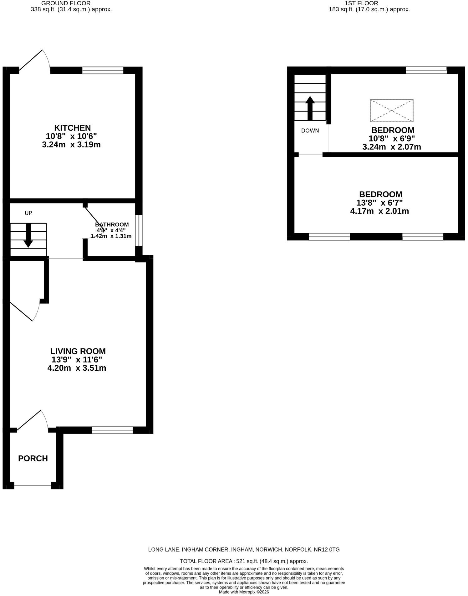 Long Lane, Ingham Corner, Ingham, Norwich, Norfolk, NR12 0TG floorplan