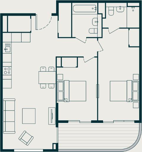 The Wiltern, Dawlish Avenue East Perivale UB6 floorplan