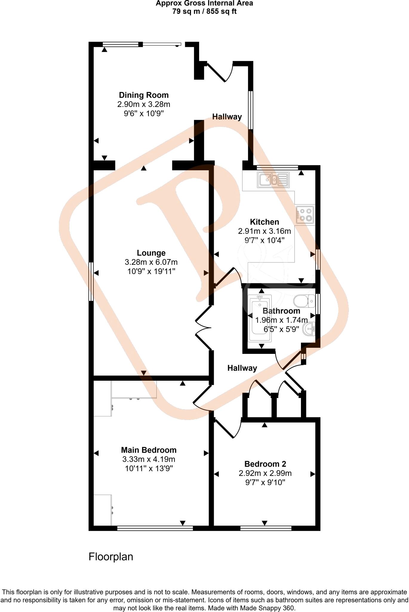 Brookvale, St. Osyth, Clacton-on-Sea, Essex, CO16 floorplan