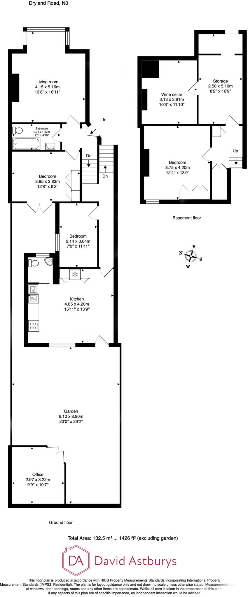 Drylands Road, Crouch End N8 floorplan