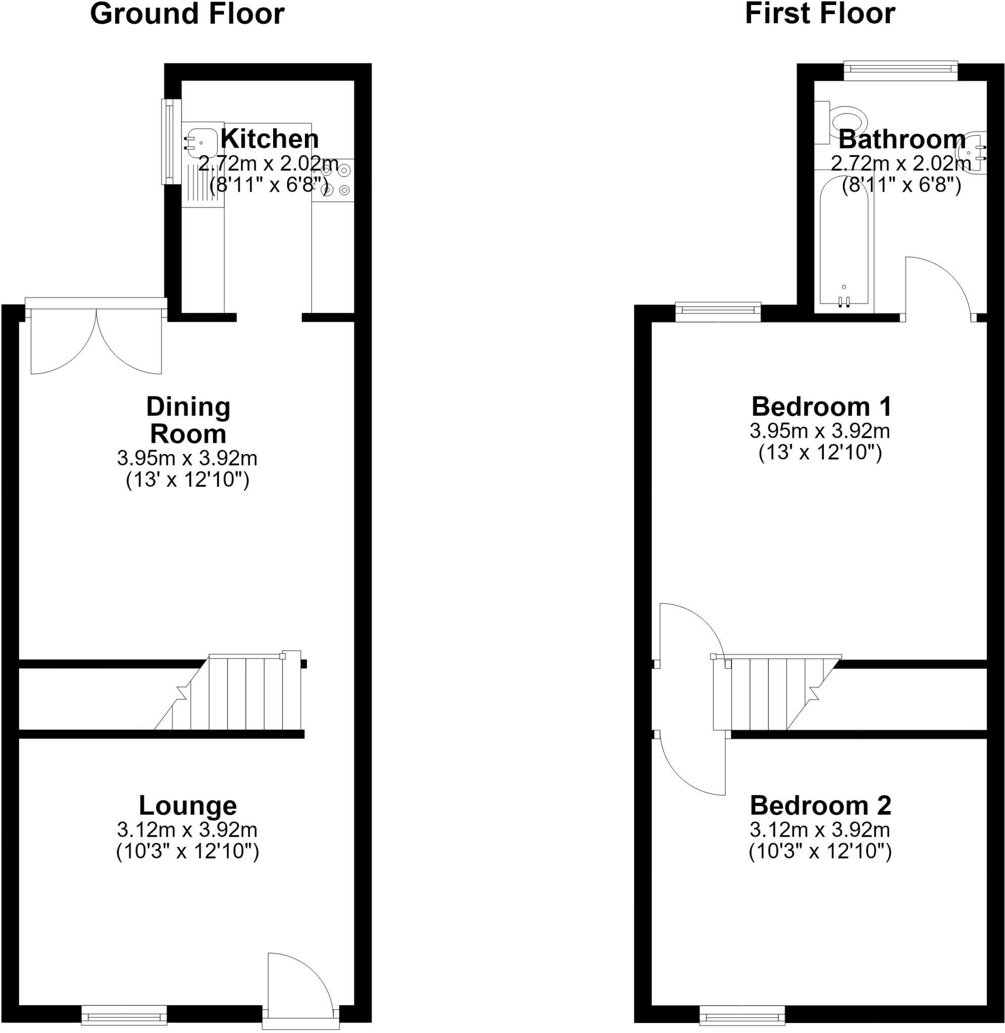 Glanville Road Rochester ME2 floorplan