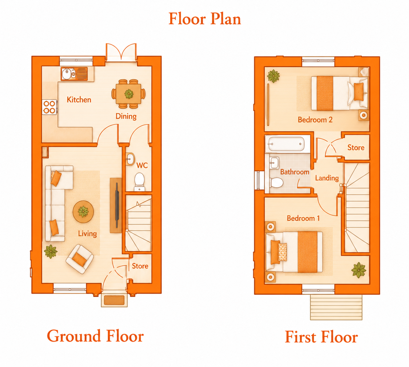 Jasmine Court, Burniston, Scarborough, North Yorkshire floorplan