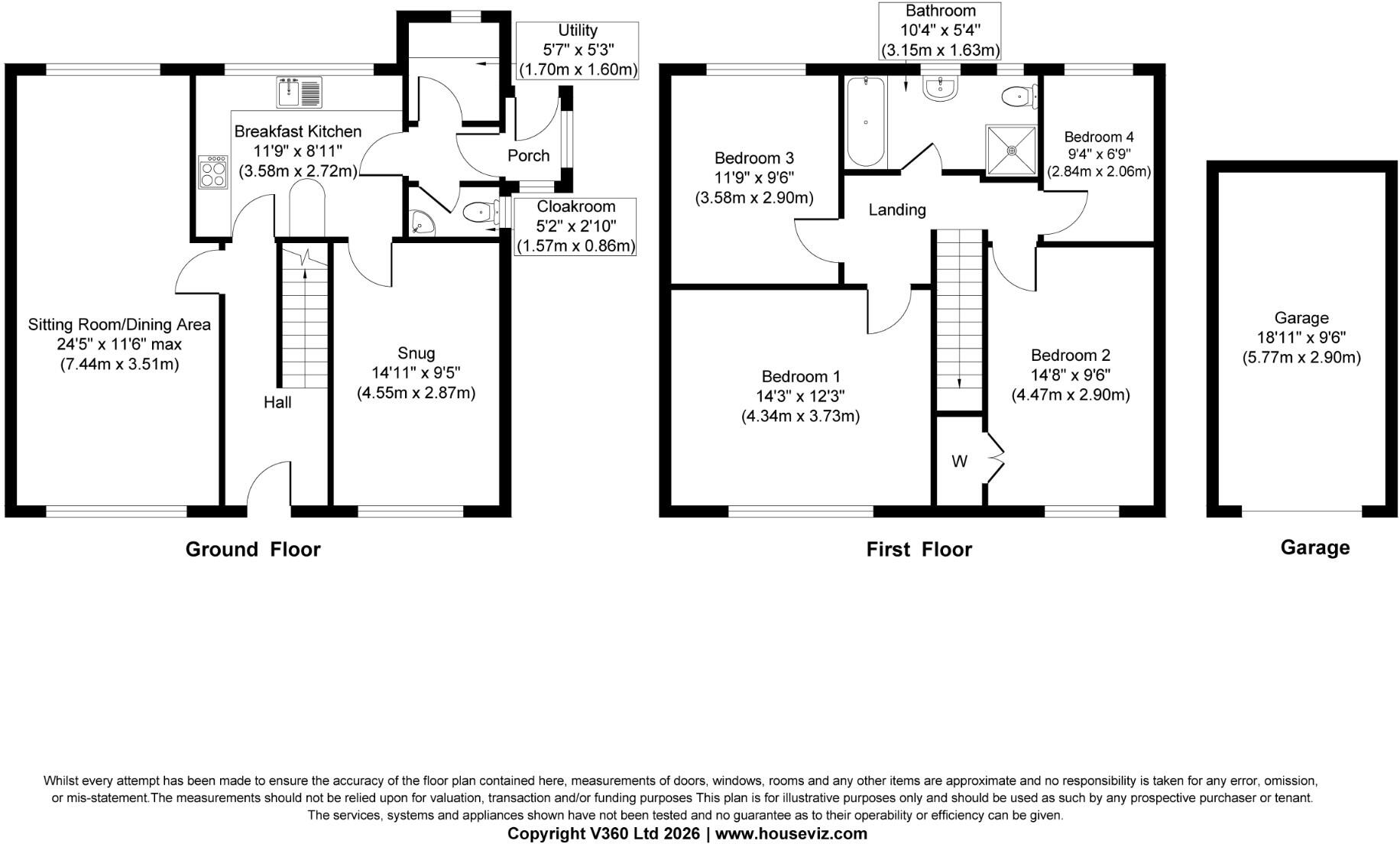 9 Bradley Avenue, Silsden BD20 9LT floorplan