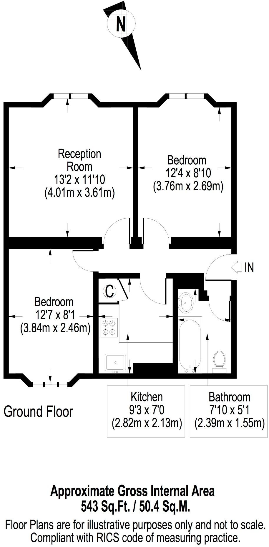Warwick Chambers, Pater Street, London, W8 floorplan