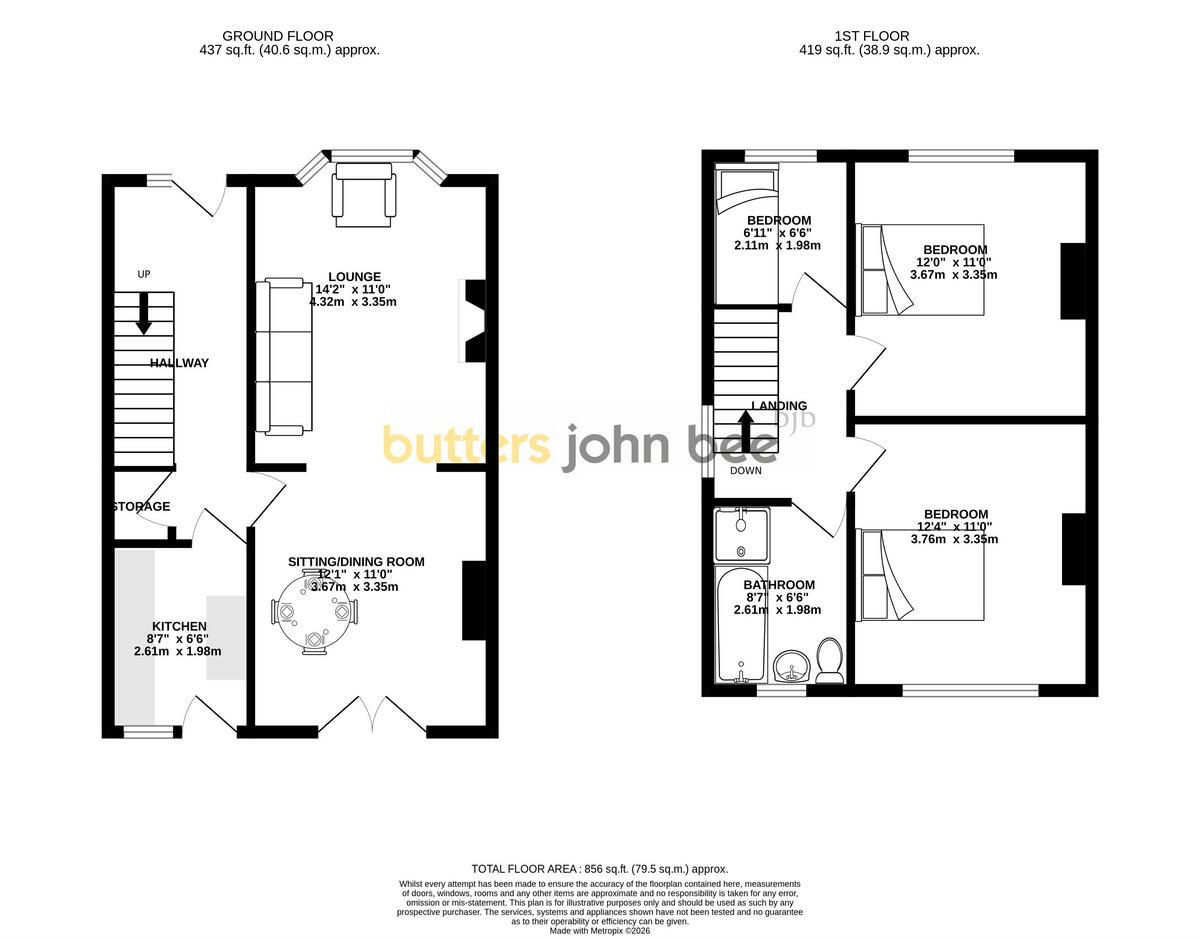 Talke Road, Alsager floorplan