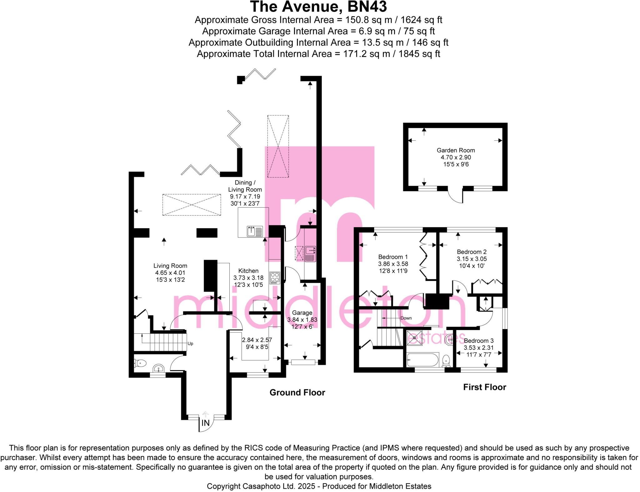 The Avenue, Shoreham By Sea, West Sussex, BN43 floorplan
