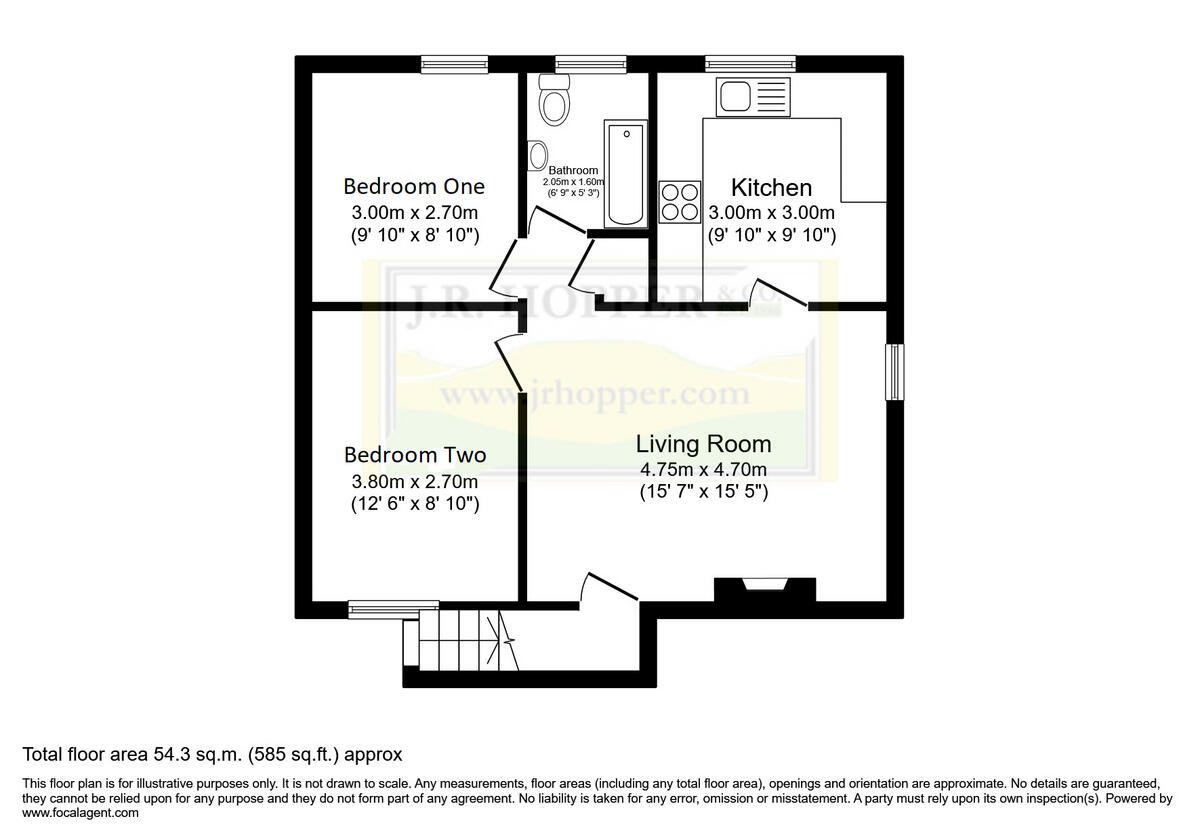 Flat 1, Kingstone House floorplan