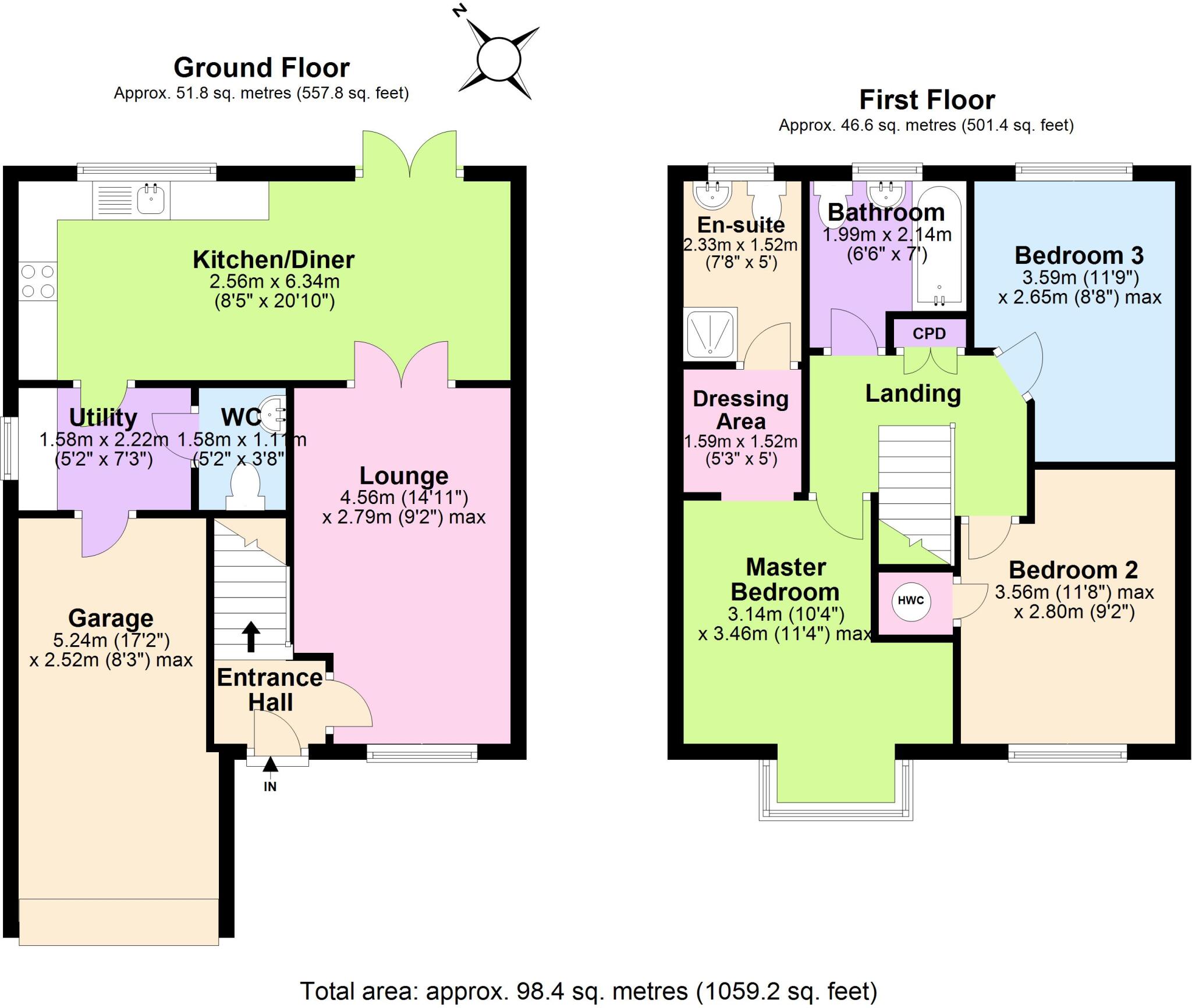 Vernon Close, Middlewich floorplan