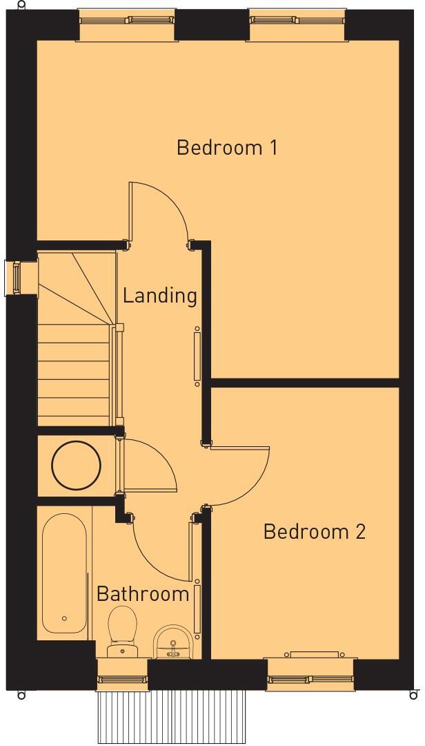 Plot 85 - The Henllan, Phase 2, Manor Gardens, Wrexham, Road, Rhostyllen floorplan