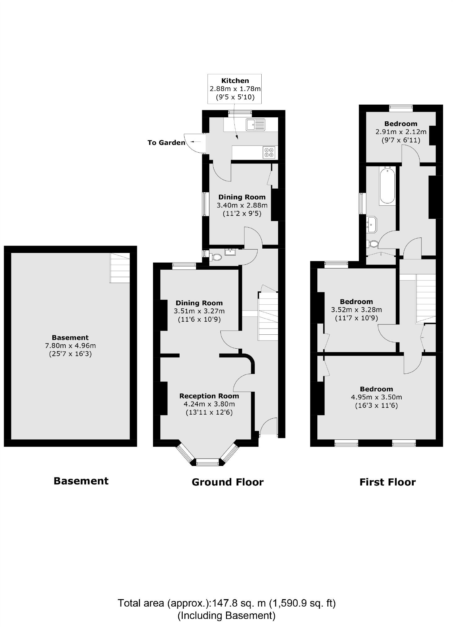 Elderfield Road, Clapton floorplan