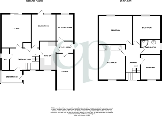Cotton End Road, Wilstead, Bedfordshire, MK45 floorplan
