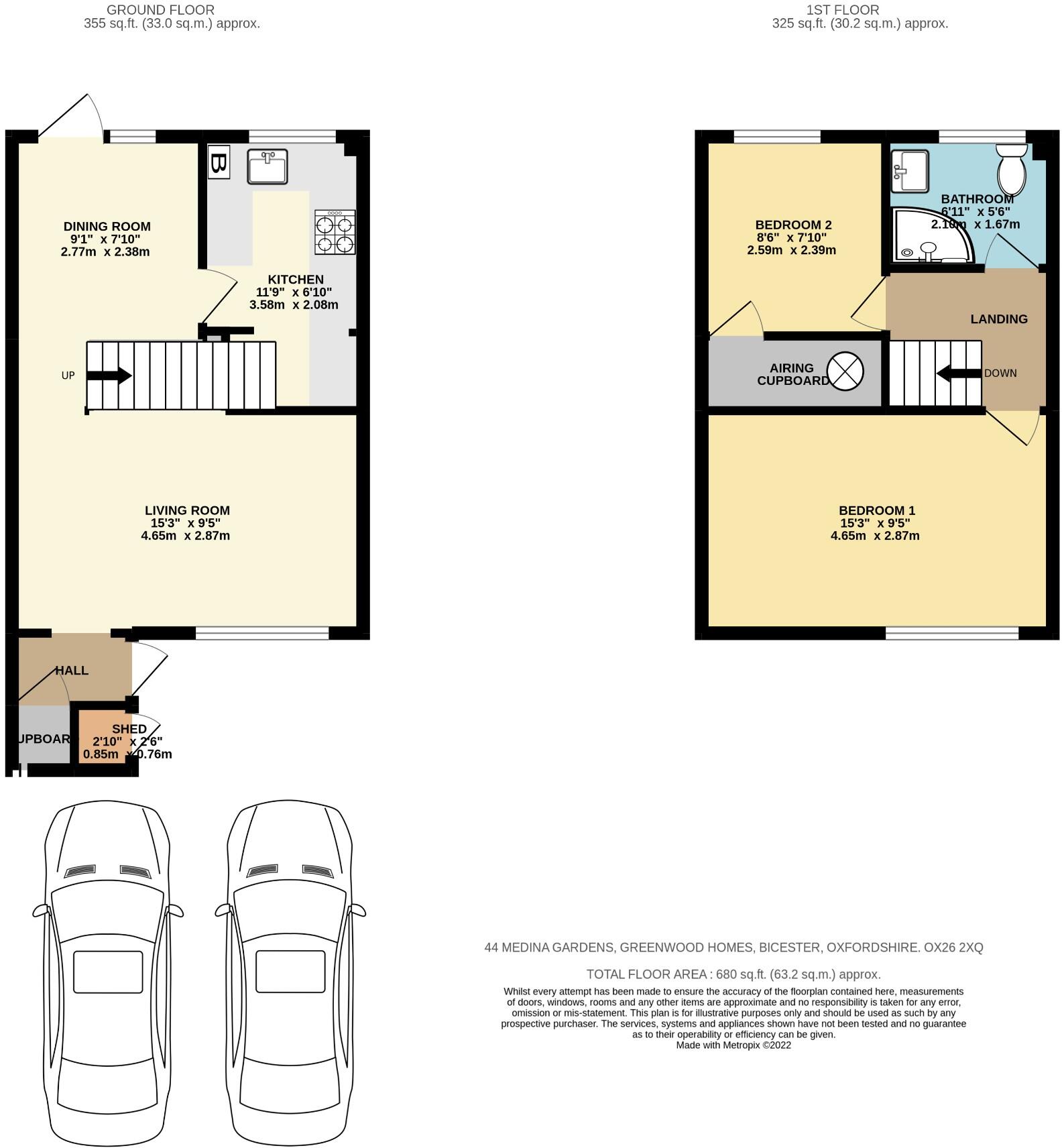 Medina Gardens, Bicester, Oxfordshire, OX26 floorplan