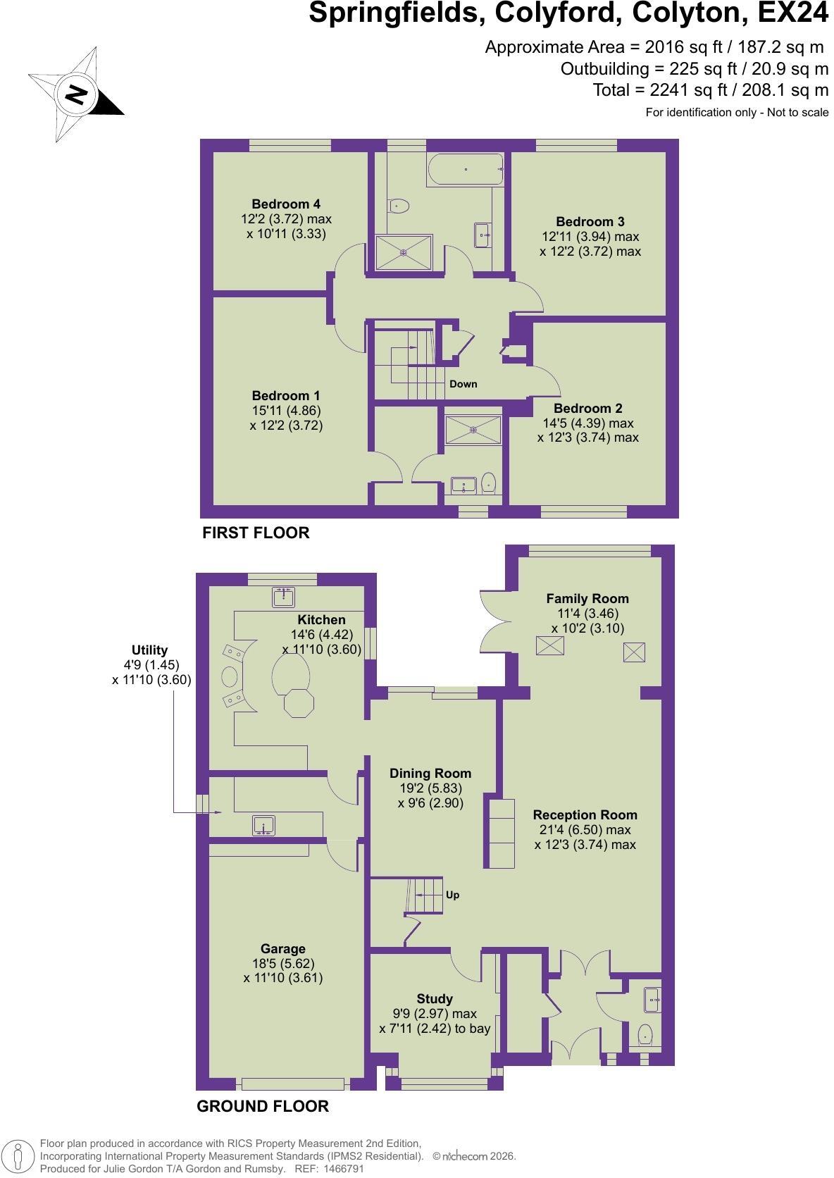 Springfields, Colyford, Colyton floorplan