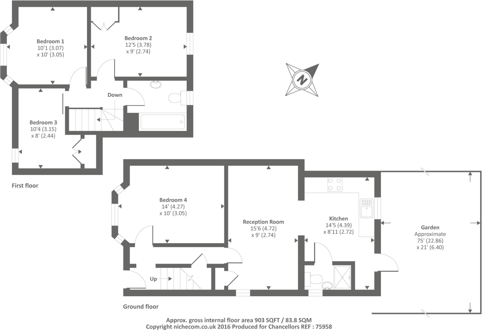 Cricket Road, Oxford, OX4 floorplan