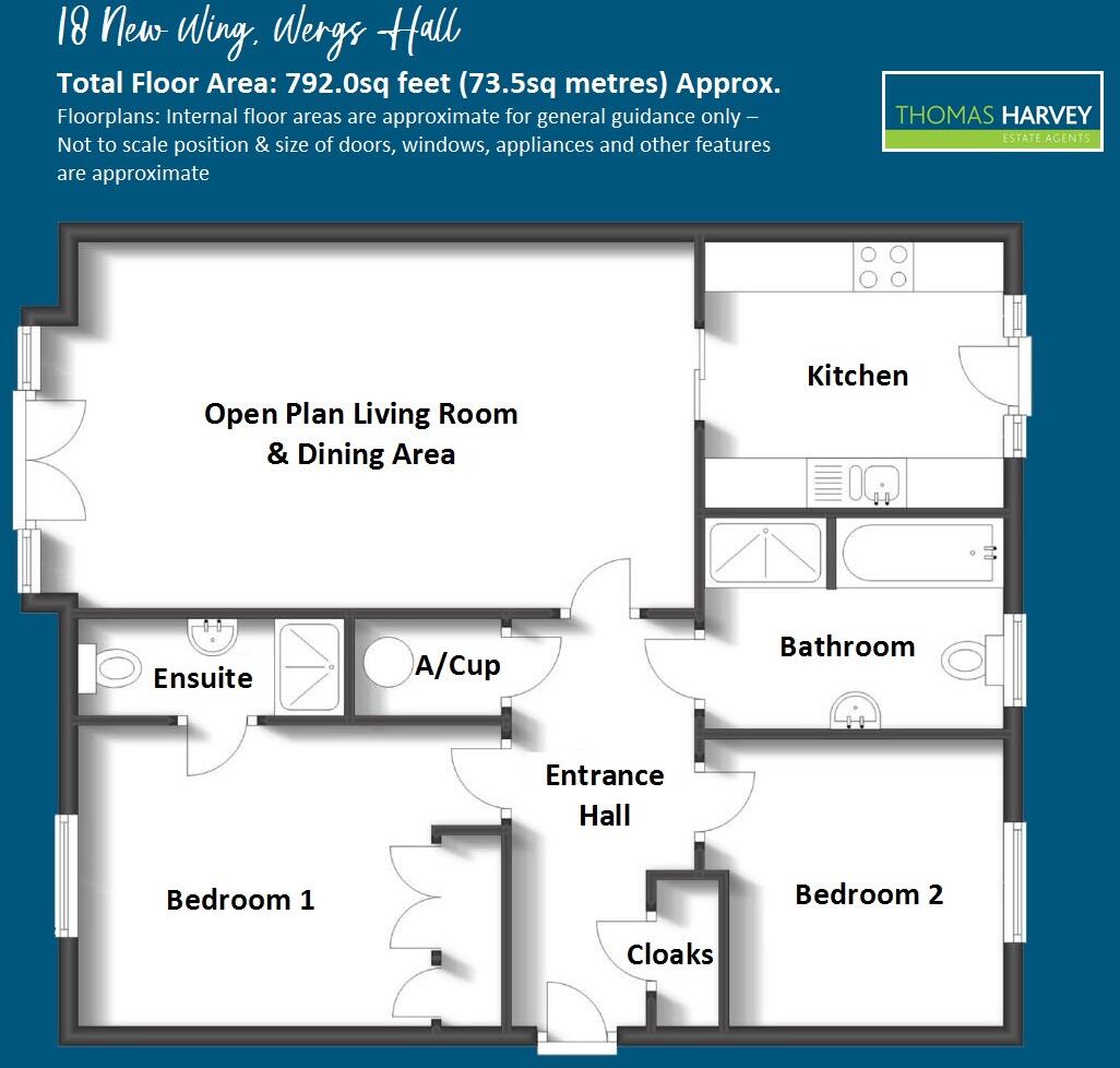 New Wing, Wergs Hall, The Wergs, Wolverhampton, WV8 floorplan