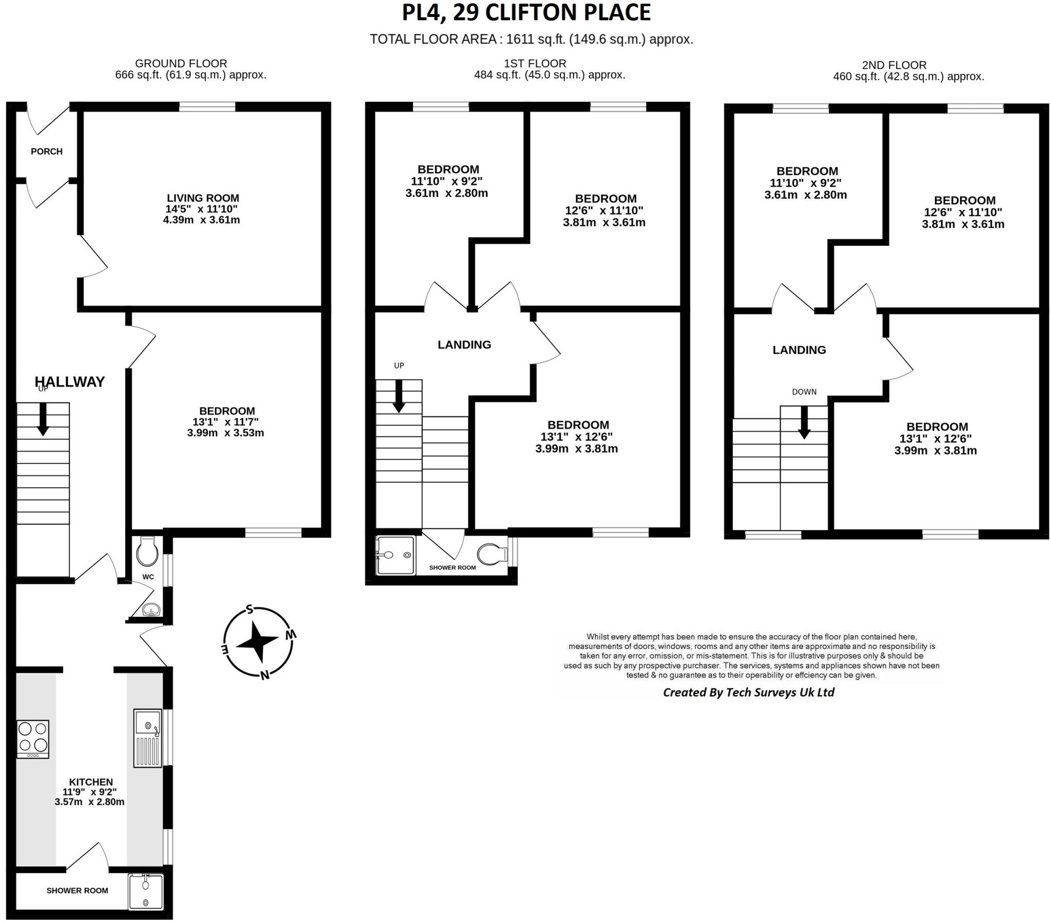 Clifton Place, Plymouth floorplan
