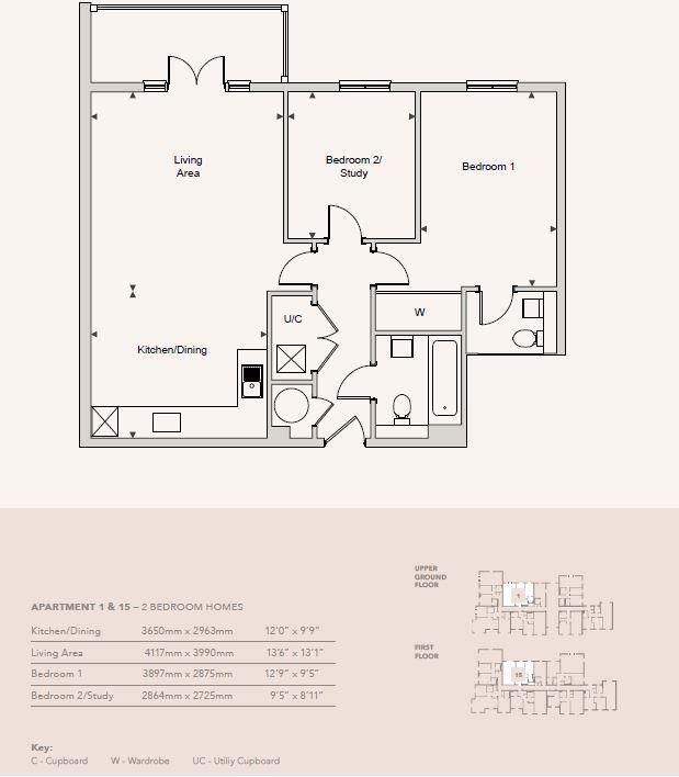 15 The Arun Apartments floorplan