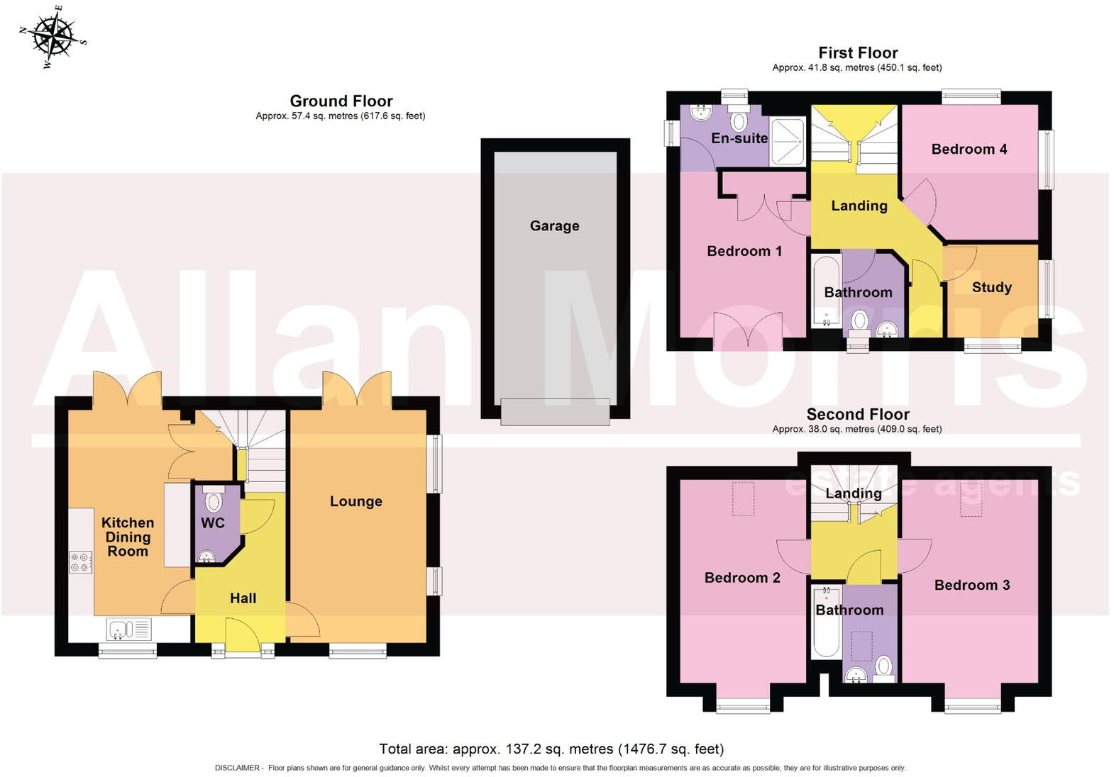 2 Barland Fields, Broomhall, Worcester.  WR5 2SY floorplan