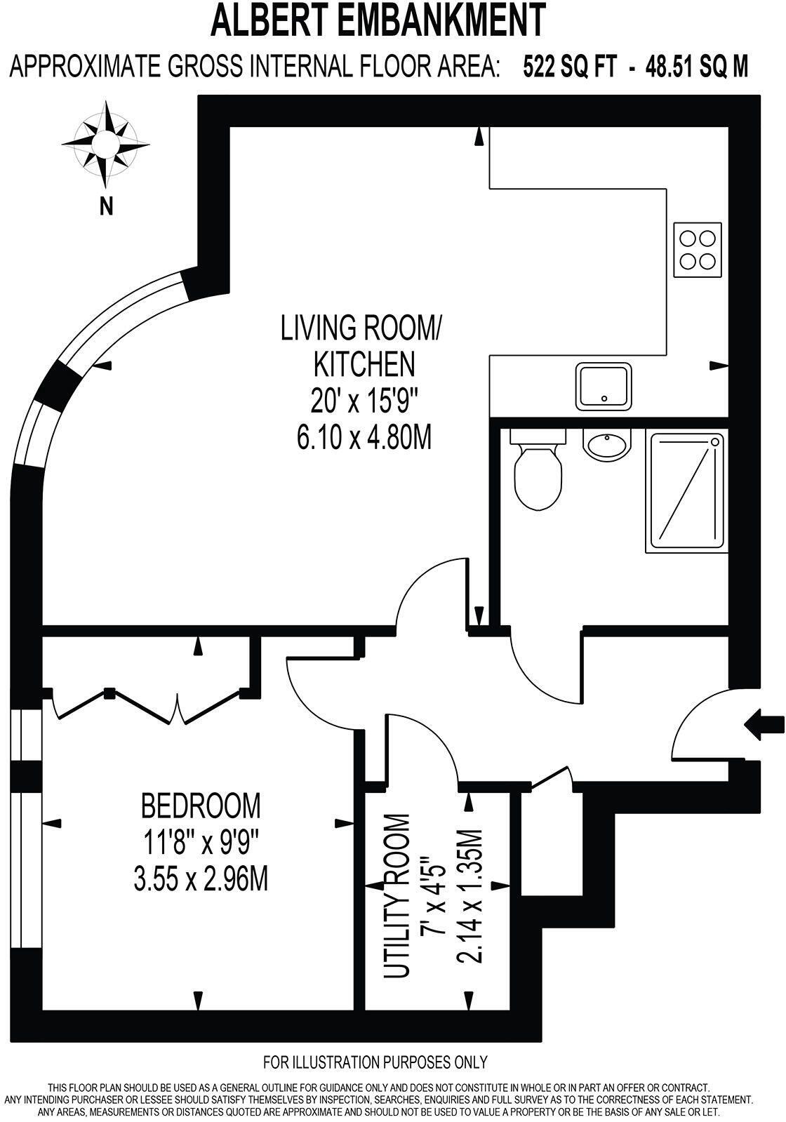 The Corniche, Albert Embankment, SE1 floorplan