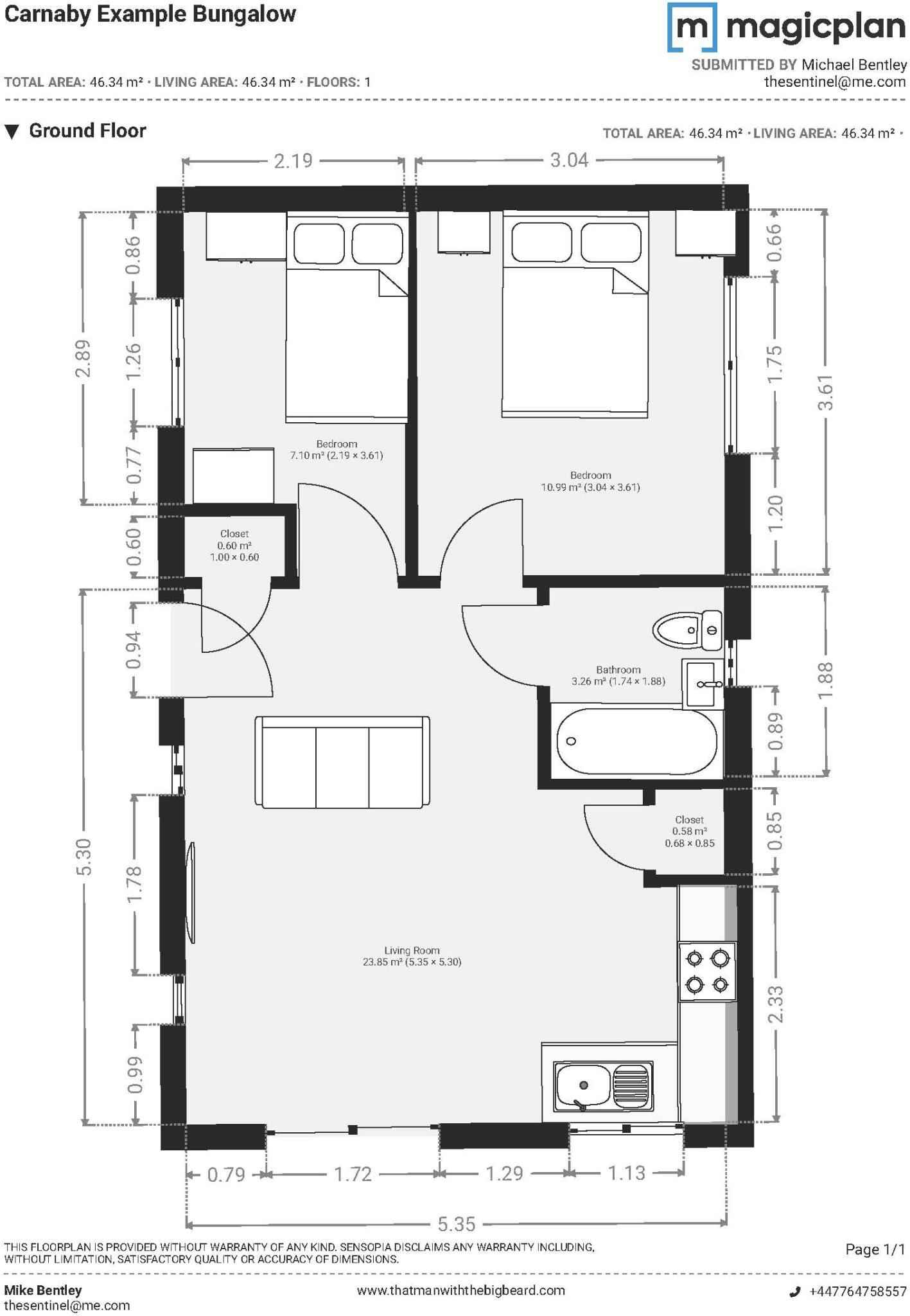 Carnaby Covert Lane, Carnaby, Bridlington, East Yorkshire floorplan