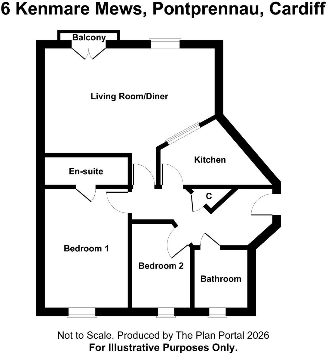 Kenmare Mews, Pontprennau, Cardiff CF23 8RG floorplan